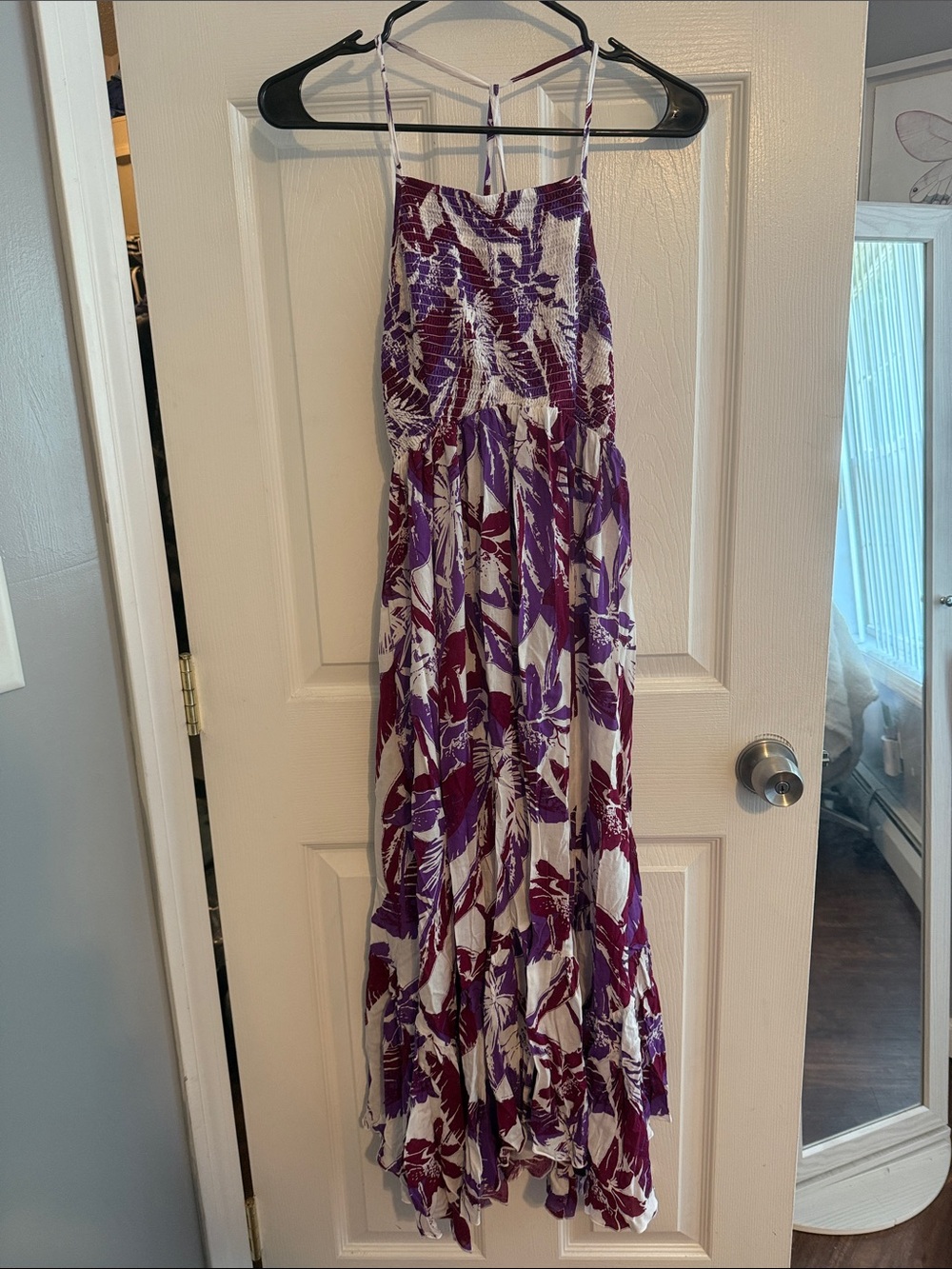 Free People Purple & White Floral Sundress
